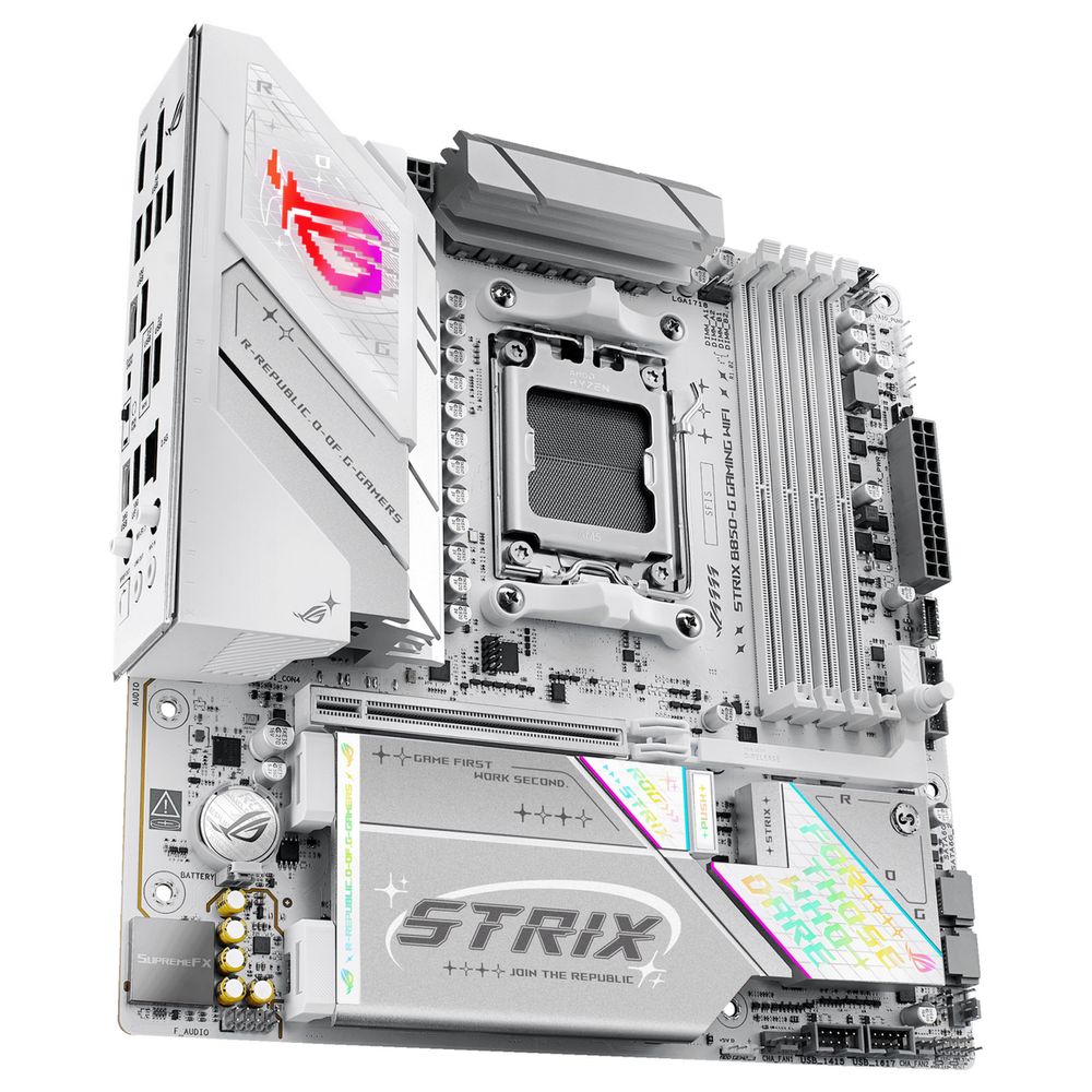 Материнская плата ASUS ROG STRIX B850-G GAMING WIFI AM5 micro-ATX 4xDDR5 PCIEx16 4xM.2 2xUSB-C DP HDMI 2.5GLAN Wi-Fi 7 — изображение 7