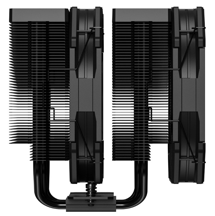 Кулер для процессора 300W S_MULTI 4pin PWM 2x14cm fan FROZN A720 BLACK ID-COOLING — изображение 5