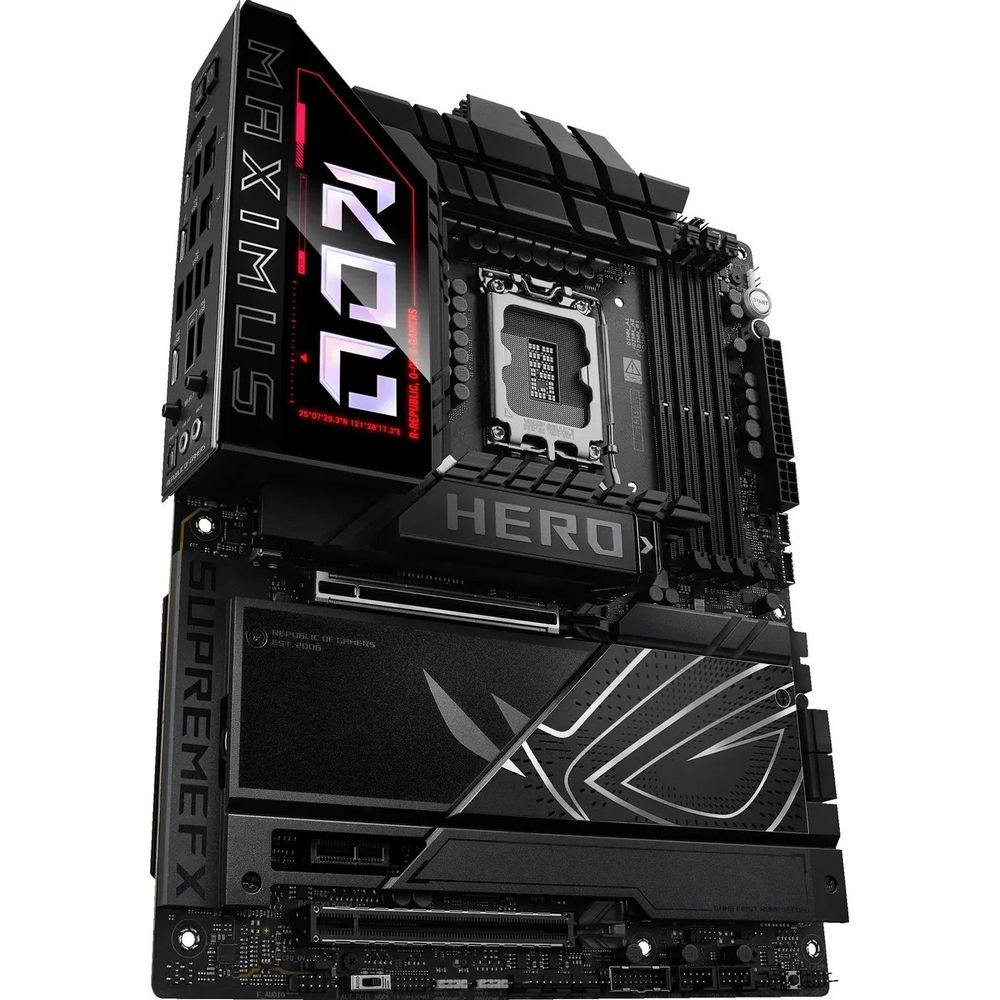 Материнская плата ASUS ROG MAXIMUS Z890 HERO LGA1851 ATX 4xDDR5 2xPCIEx16 PCIEx1 6xM.2 2xThunderbolt USB-C HDMI 2.5GLAN 5GLAN Wi-Fi 7 — изображение 5