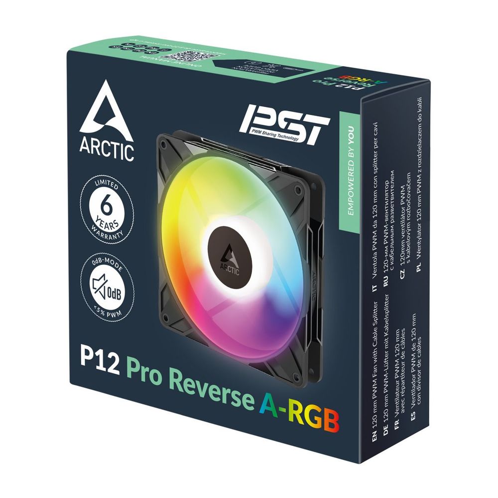 Вентилятор корпусной ARCTIC P12 Pro Reverse A-RGB - retail (ACFAN00322A) — изображение 7