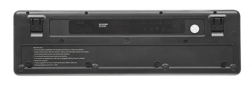 Клавиатура + мышка MK220 RUS BLACK 920-003236 LOGITECH — изображение 3