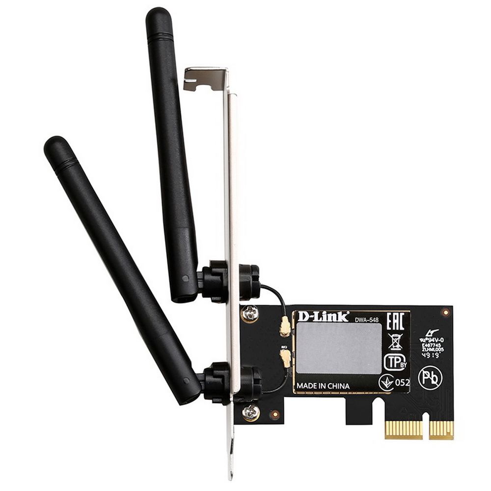 Адаптер беспроводной связи (Wi-Fi) D-Link DWA-548/10/C1A Беспроводной PCI Express адаптер N300 {10} — изображение 3