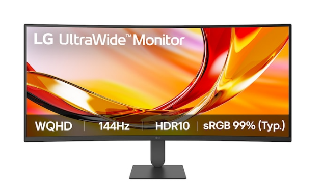 Монитор LG 34" 34U620B-B 1800R, 21:9, VA, UWQHD, 1ms, 300cd, 144Hz, 2xHDMI, DP, HAS — изображение 4