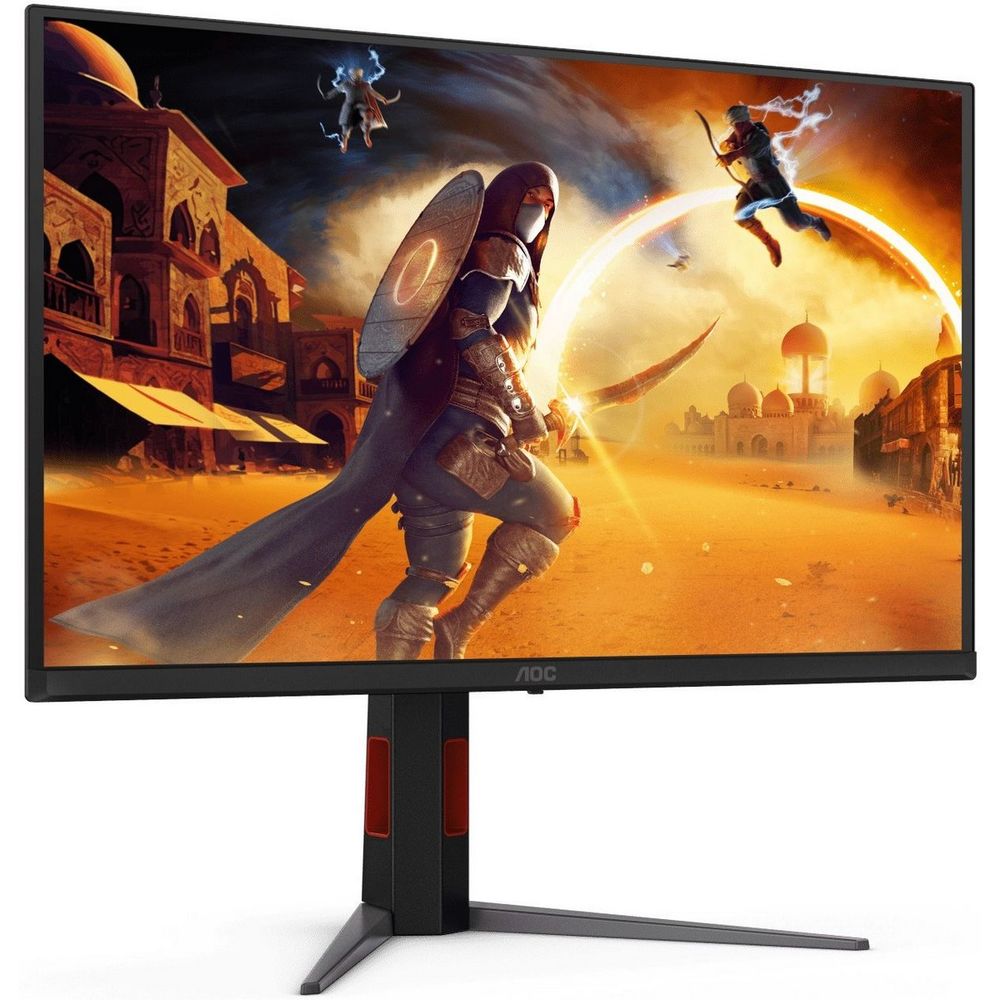 Монитор 26.5" AOC Q27G4ZD QD-OLED, 2560x1440, 240Hz, 0,03ms, 1000сd/m, 1500000:1, HDR10 | 2xHDMI(2.0), DP(1.4), 4xUSB 3.2 | HAS, Pivot, Swivel, InPSU, Vesa 100, Black/Red — изображение 2