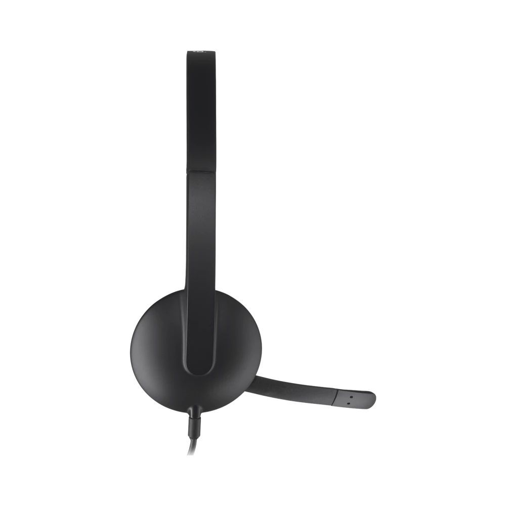 Гарнитура Logitech H340 черная, USB, поворотный микрофон, кабель 1.8м — изображение 3