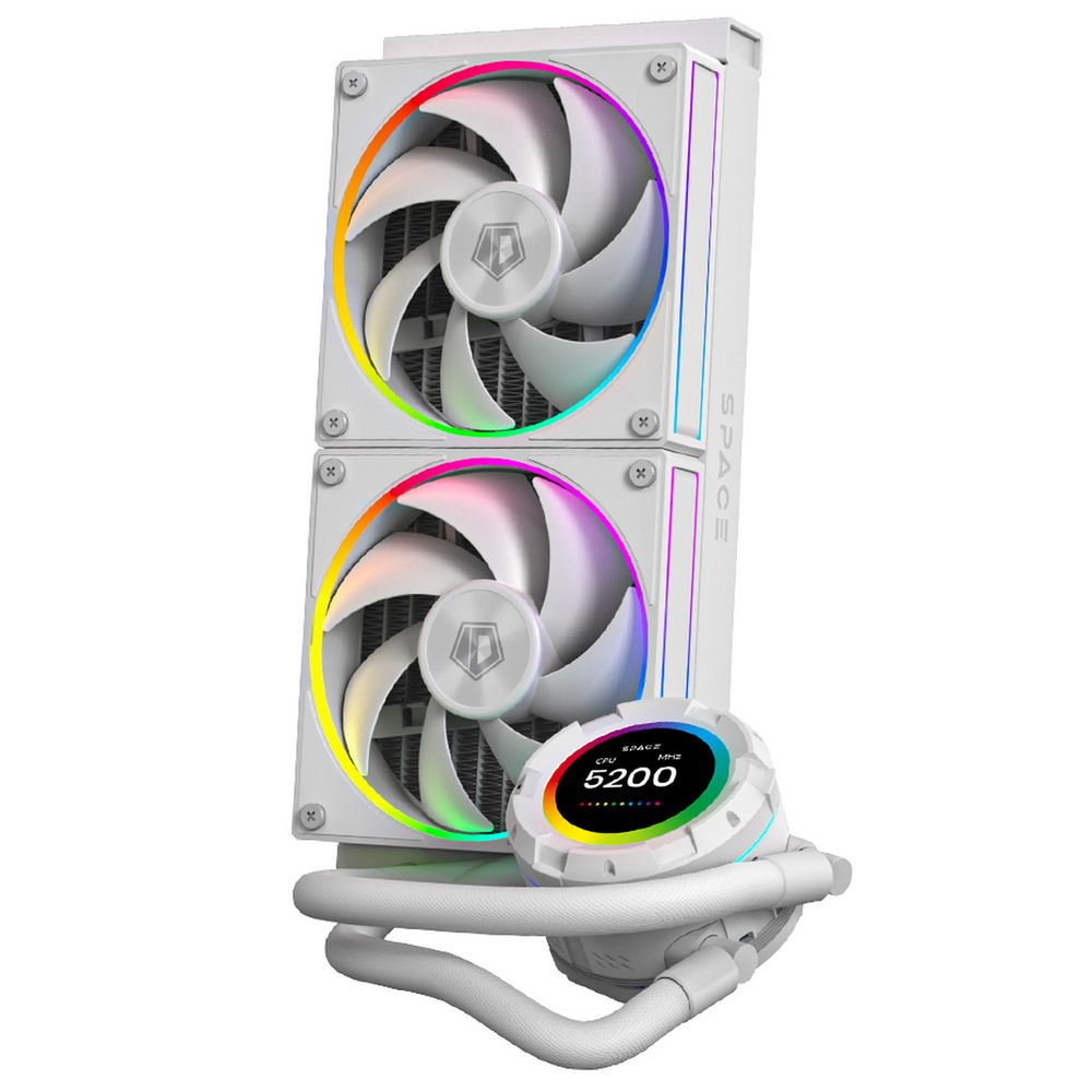 Вентилятор ID-Cooling SL240 WHITE /LCD SCREEN /300W /all Intel /all AMD — изображение 3