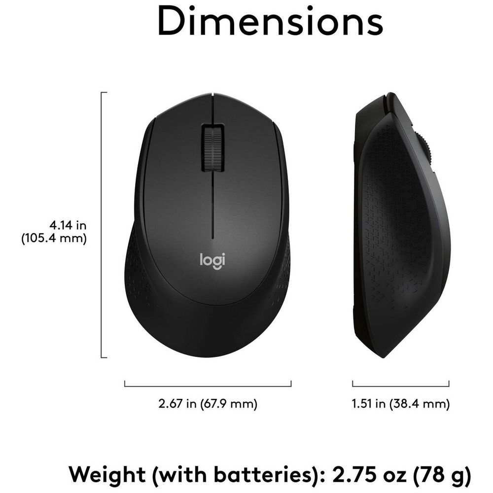 Мышь Logitech M330 Silent Plus Black — изображение 3