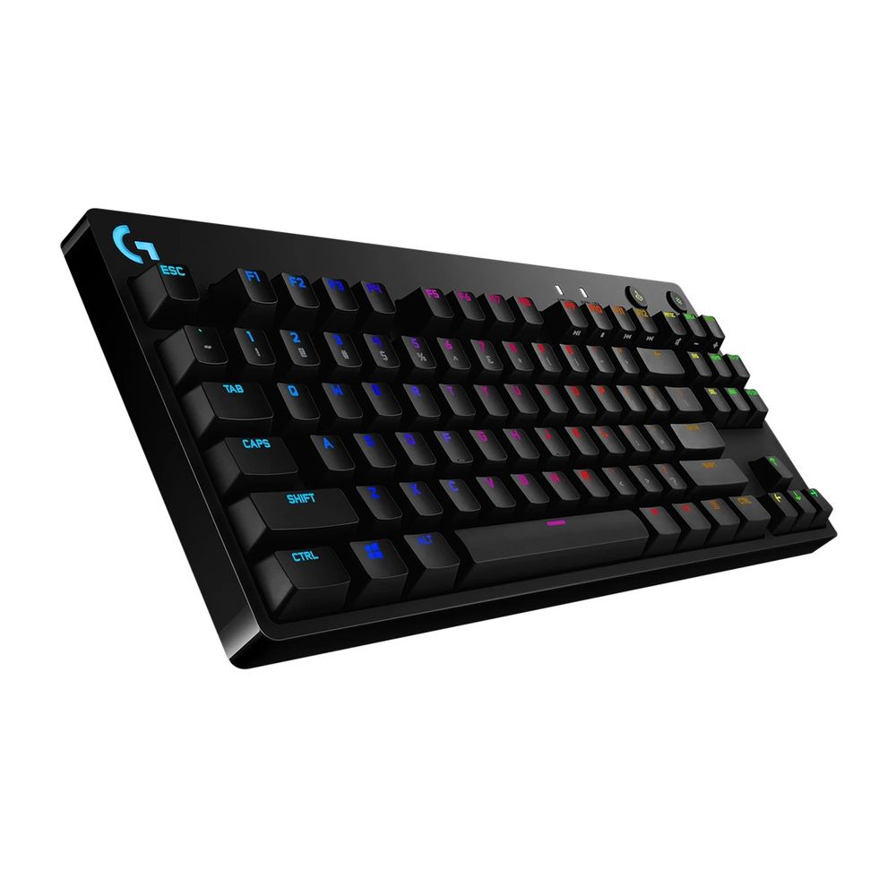 Клавиатура игровая Logitech G PRO TKL Black |920-009393| 89 клавиш (2 дополнительных), без цифрового блока, RGB-подсветка, съемный кабель 1,8м — изображение 2
