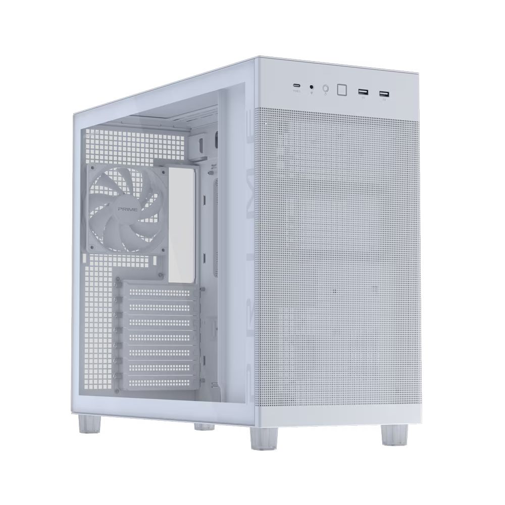 Корпус для ПК ASUS PRIME AP303 TG WHITE (90DC00V3-B39010)