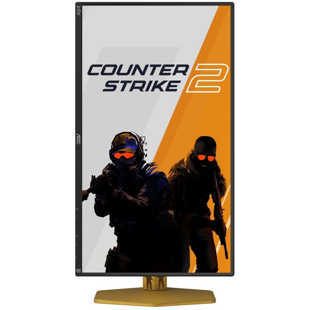 Монитор 24.5" AOC CS25G IPS (Fast IPS), 1920x1080, 300Hz, 1ms, 400сd/m, 1000:1, 2xHDMI(2.0), DP(1.4), Pivot, InPSU,, Vesa 100, Black/Orange — изображение 7
