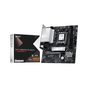 Материнская плата MSI PRO B850M-B GEN4 B850, AM5, 2*DDR5, 1*PCIEx16, 1*PCIEx1, 2*M.2, 1*TypeC, 4*USB3.2Gen1, 6*USB2.0, 4*SATA3.0, 2.5G, DP, HDMI, M-ATX, RTL