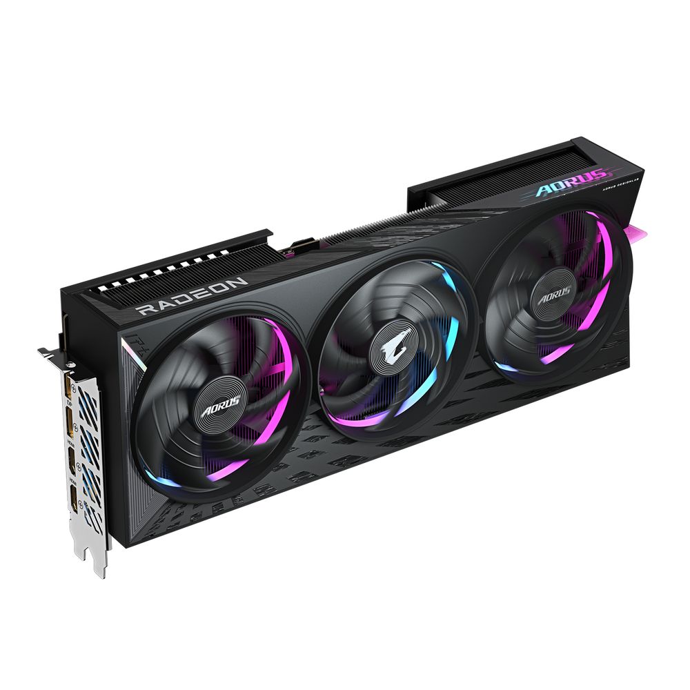 Видеокарта Gigabyte RX9070XT AORUS E 16GB GDDR6 256bit 2xDP 2xHDMI 3FAN RTL — изображение 7