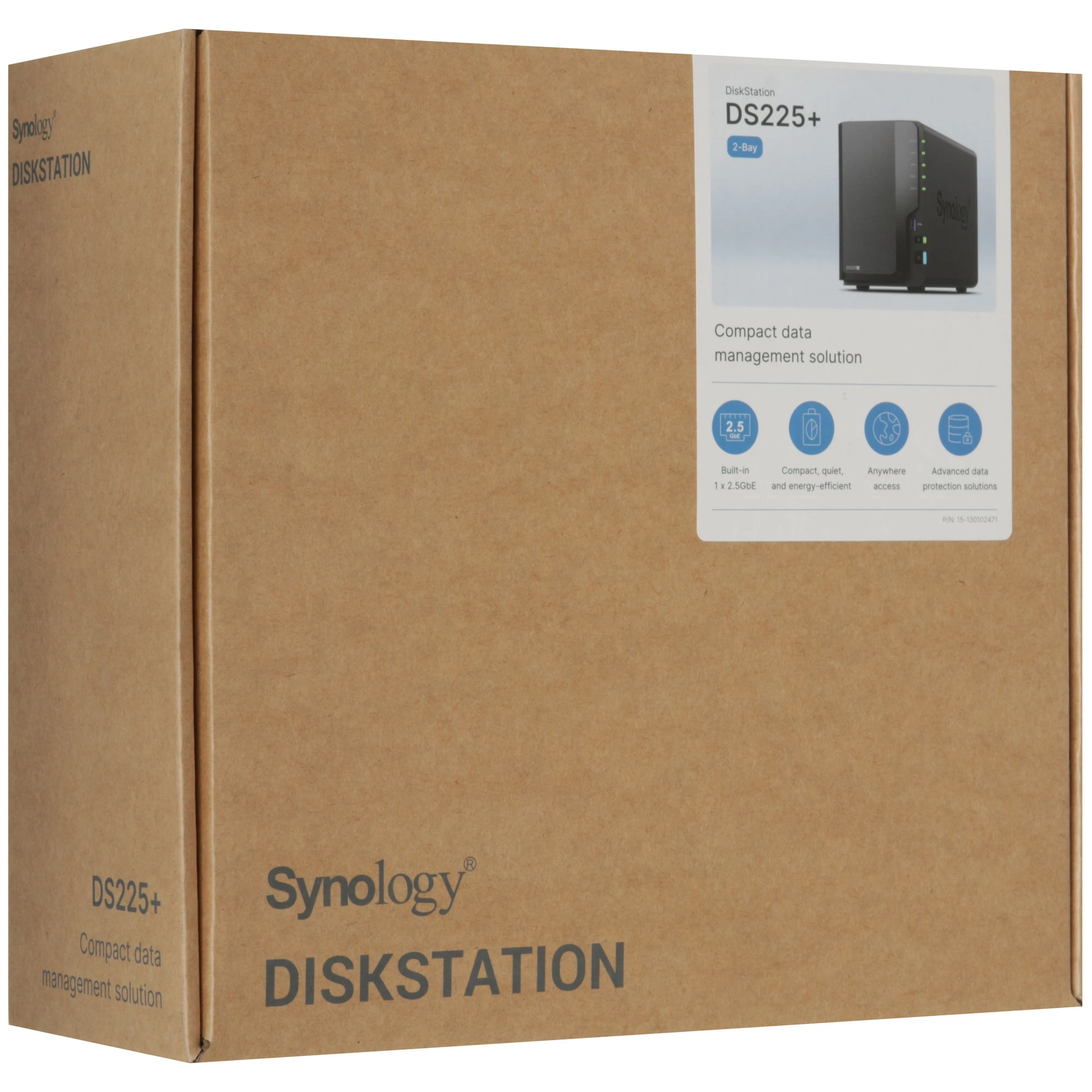 СХД настольное исполнение 2BAY NO HDD DS225+ SYNOLOGY — изображение 9