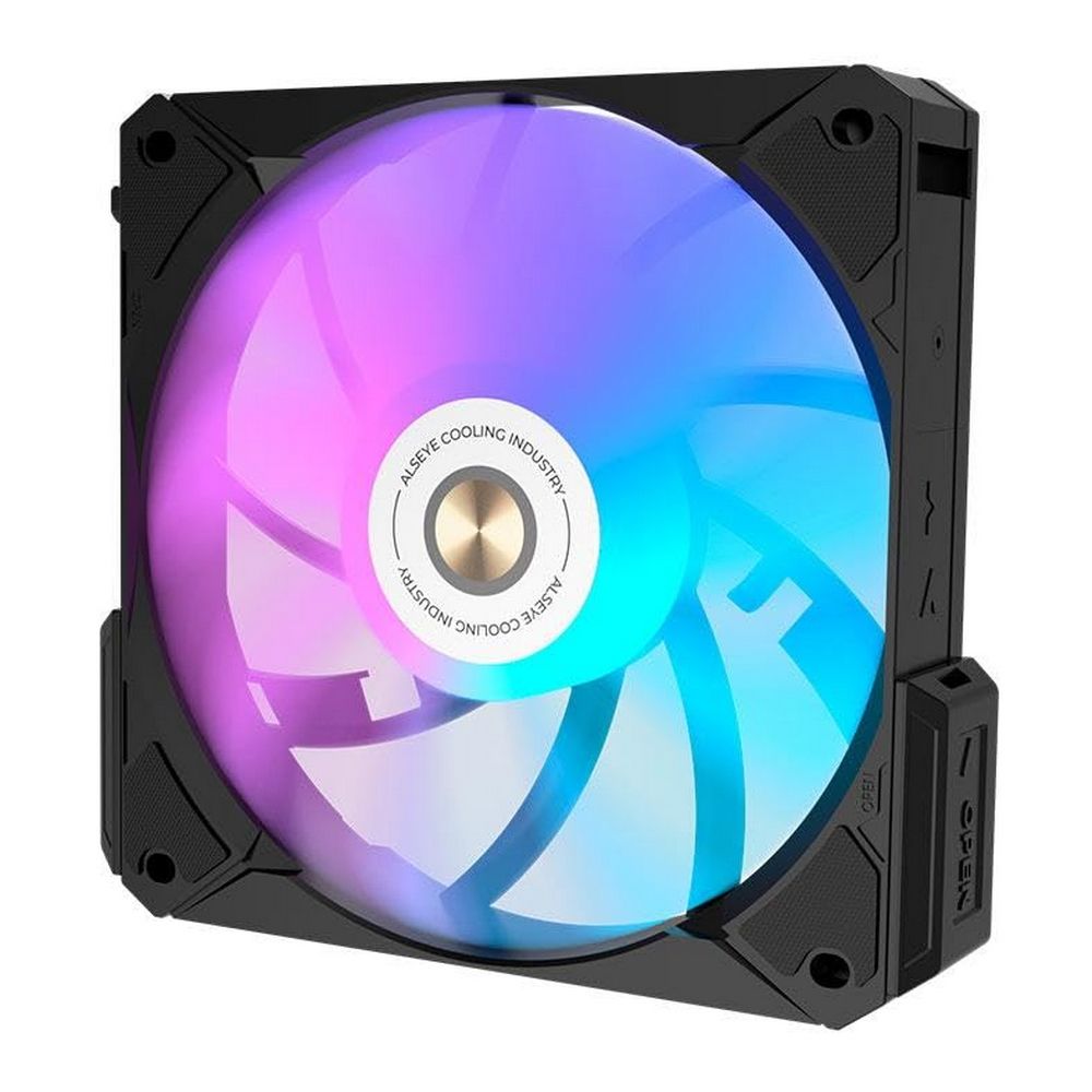Вентилятор в корпус ALSEYE COOLING FAN i12B black Dimensions: 120 x 120 x 25mmVoltage: DC 12VCurrent: 0.25A±10%Fan Speed : 800-1800±10%Max. Air Flow: 31.18-73.92CFMMax. Air Pressure: 0.56-2.1mmH20Max. Noise: 20-33.2dBABearing Type : FDB BearingLife Expectancy : 70,000 hours — изображение 3