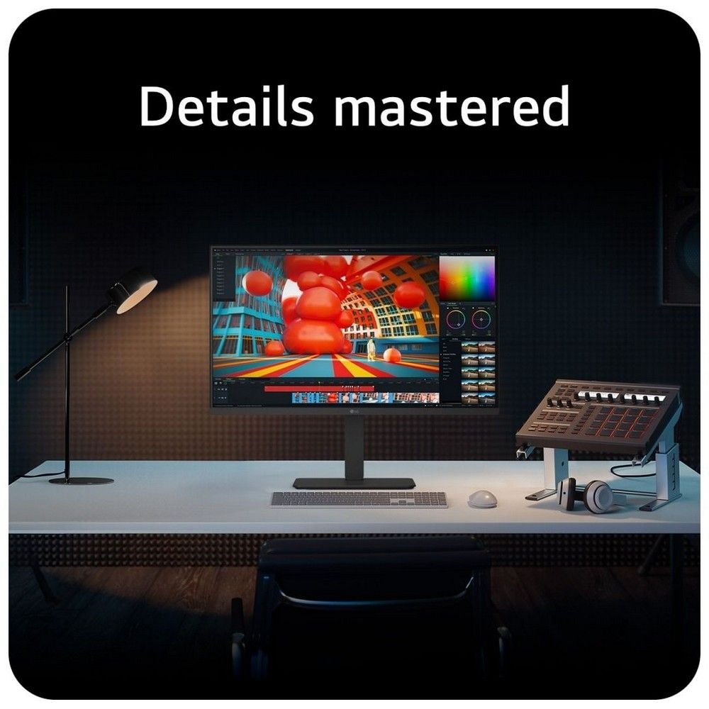 Монитор 31.5" LG 32U720A-B VA, 3840x2160, 60Hz, 5ms, 250сd/m, 3000:1, HDR10 | 2xHDMI(2.0), DP(1.4), Type-C(PD-90W), 2xUSB3.0 | HAS, Swivel, ExPSU, Speakers, Vesa 100, Black — изображение 11
