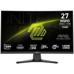 Монитор 27" MSI MAG 275CQF E18 Curved Rapid VA, 2560x1440, 180Hz, 0,5ms, 250сd/m, 5000:1, HDR | 2xHDMI(2.0b), DP(1.4a) | InPSU, Vesa 100, Black