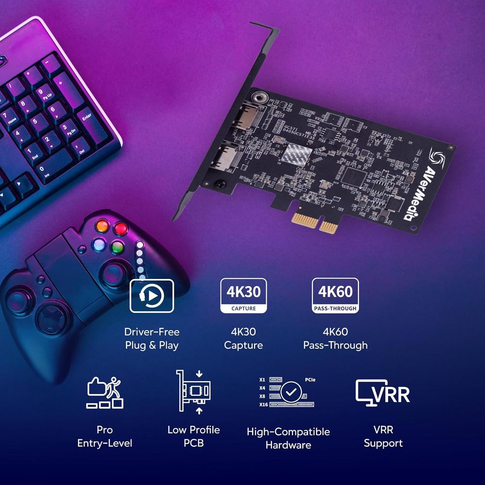 Плата видеозахвата внутренняя AVER Media Live Streamer ULTRA HD, GC571, RTL — изображение 6