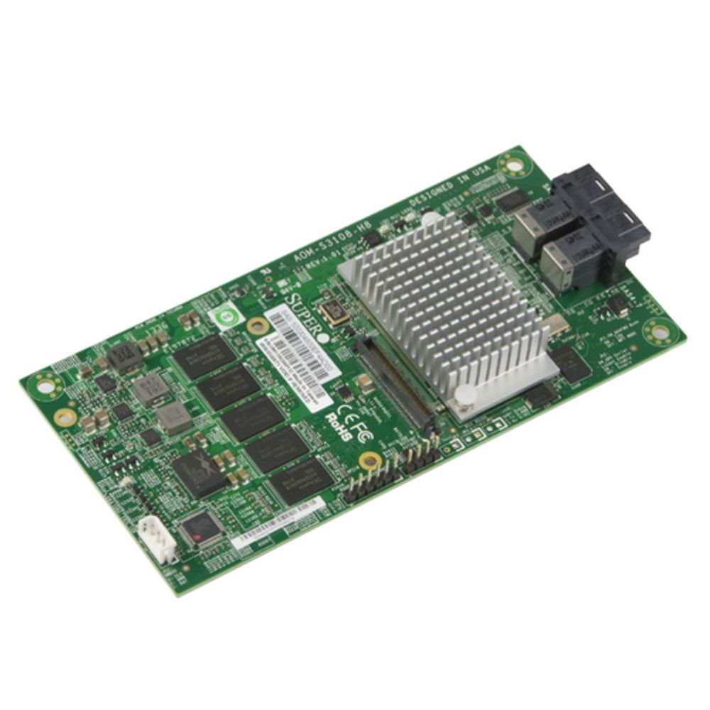 Аксессуары SuperMicro AOM-S3108M-H8 Low Profile 12Gb/s Eight-Port SAS Internal RAID Adapter (169160)