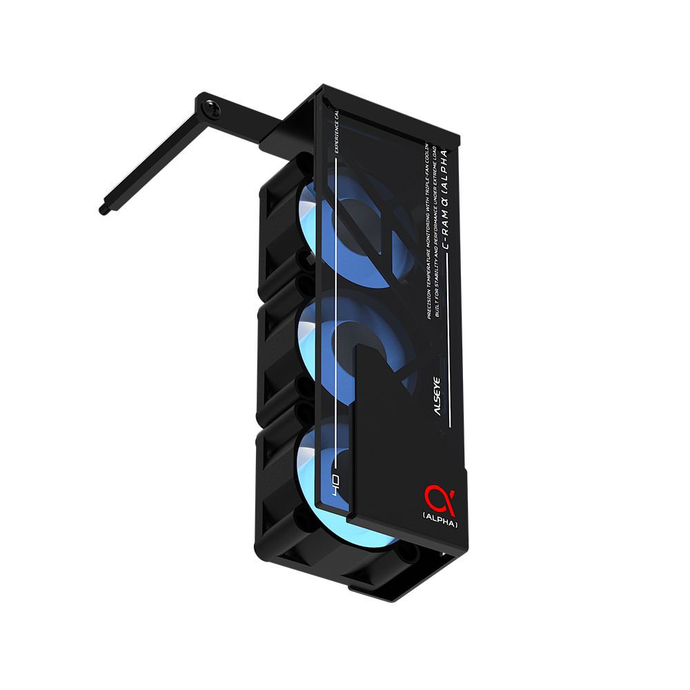 Вентилятор для процессора ALSEYE AS.03.08.0001 (C-RAM-Alpha-B) Product Size: 145.9 * 82 * 38.3mm Number of fans: 3 Size: 40 * 40 * 20mm Material: 1mm SPCC thick sheet metal Surface treatment: Powder coated black on the surface Box: Black Leaf: Milk white Luminous effect: internally emitting ARGB Speed: 1000-3500RPM Ou — изображение 6