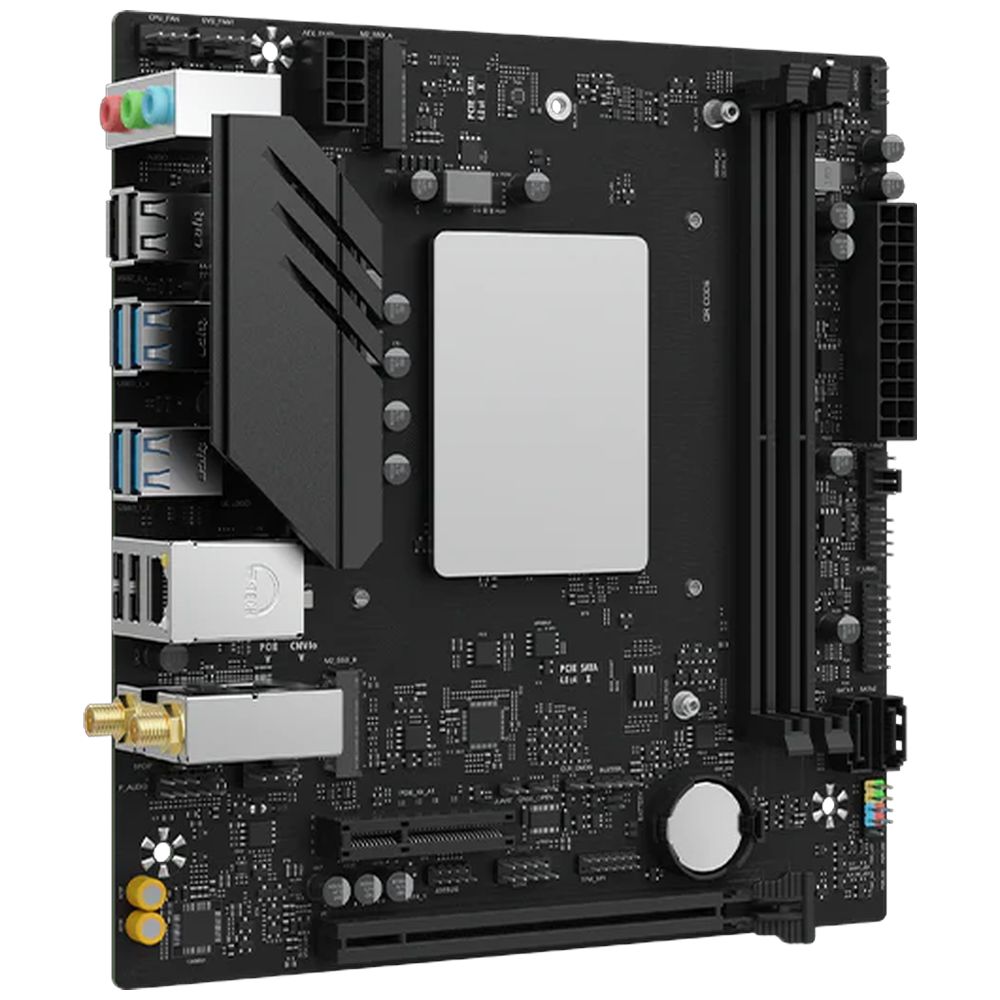 Материнская плата Maxsun MS-MoDT 230H D4 WIFI 230H, SoC, 2xDDR4, 1*PCIEx16, 1*PCIEx4, 2*M.2, 6*USB3.2Gen1, 6*USB2.0, 2*SATA3.0, 1G, M-ATX, OEM — изображение 4