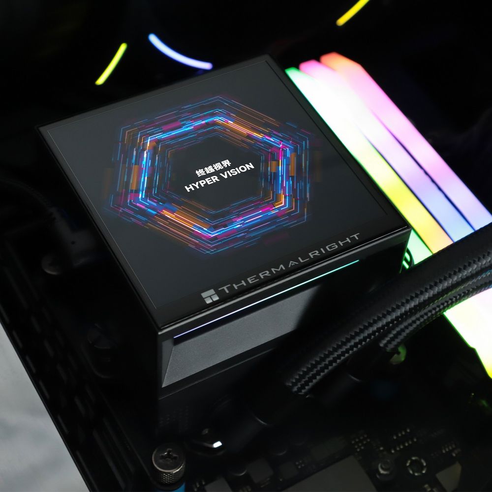 Жидкостная система охлаждения Thermalright Cooler Hyper Vision 360 Argb Black/ Display/ all Intel/AMD — изображение 13