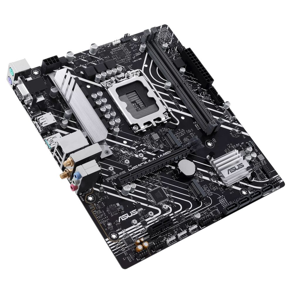 Материнская плата ASUS PRIME H610M-A WIFI LGA1700 mATX 2xDDR5 PCIEx16 PCIEx1 2xM.2 DP HDMI VGA GLAN Wi-Fi 5 — изображение 4