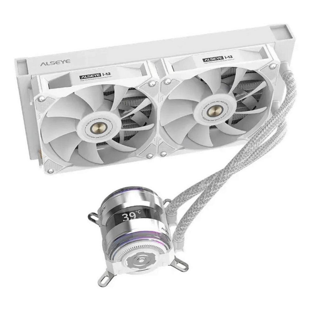 Жидкостная система охлаждения ALSEYE i240-W, Pump dimensions: L70*W70*H52.4 mmPump speed: 3200RPM±10%Pump bearing: ceramic bearing Water bloack dimensions: 275*120*27mmInterlocking fan dimensions: 120*120*25mmVoltage: DC 12VCurrent: 0.2A±10%Fan speed: 800-1800RPM±10%Airflow: 31.18-80.33CFM±10% — изображение 4