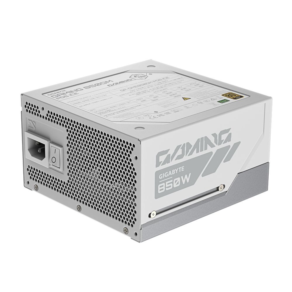 Блок питания ПК Gigabyte GME850GM PG5 ICE 850W, Белый, 80Plus, Platinum, Полностью модульный, PCIe Gen 5.1, ATX 3.1 compatible. — изображение 3