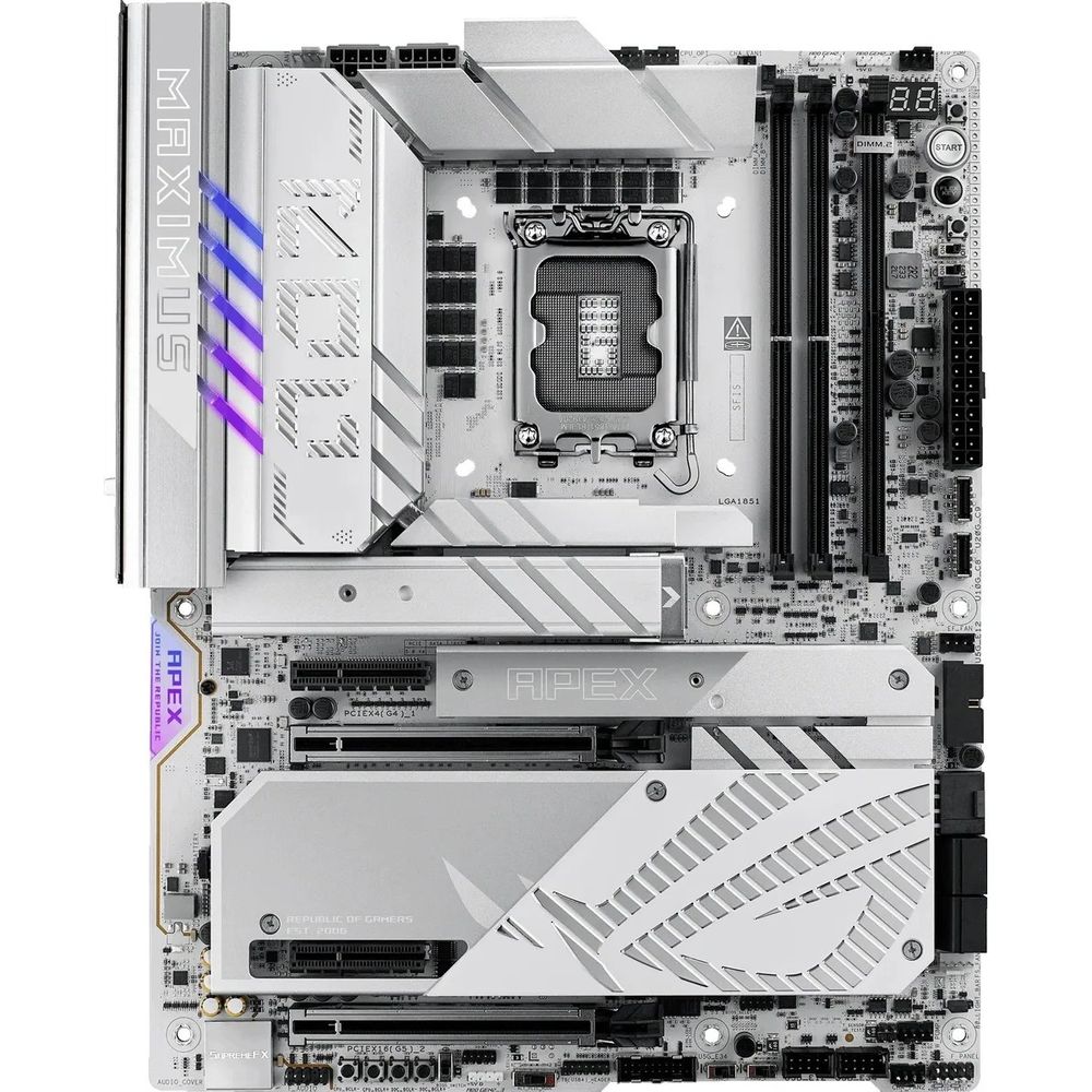 Материнская плата ASUS ROG MAXIMUS Z890 APEX LGA1851 ATX 2xDDR5 2xPCIEx16 2xPCIEx4 6xM.2 2xThunderbolt USB-C 5GLAN Wi-Fi 7 — изображение 12