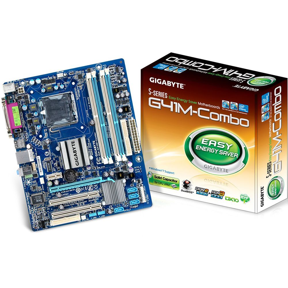 Материнская плата Gigabyte GA-G41M-COMBO-GQ, Socket 775, Intel®G41+ICH7, 2xDDR3-1066+2xDDR2-1066, D-SUB, 1xPCI-Ex16, 1xPCI-Ex1, 2xPCI, 4xSATA2, 1xIDE, 6 Ch Audio, GLan, (4+4)xUSB2.0, COM, LPT, 2xPS/2, mATX, BOX {10} — изображение 5