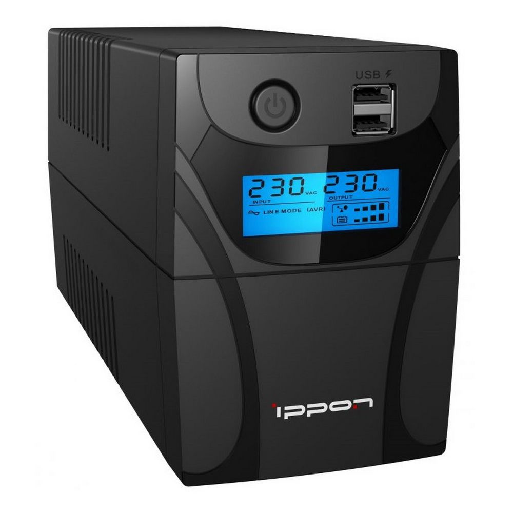 1030300 — Источник бесперебойного питания Ippon Back Power Pro II 600 Line-interactive 360W/600VA (805014)
