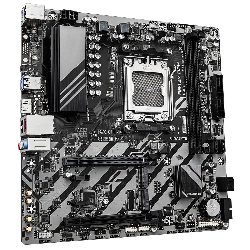 Материнская плата Gigabyte B840M D2H, — изображение 4