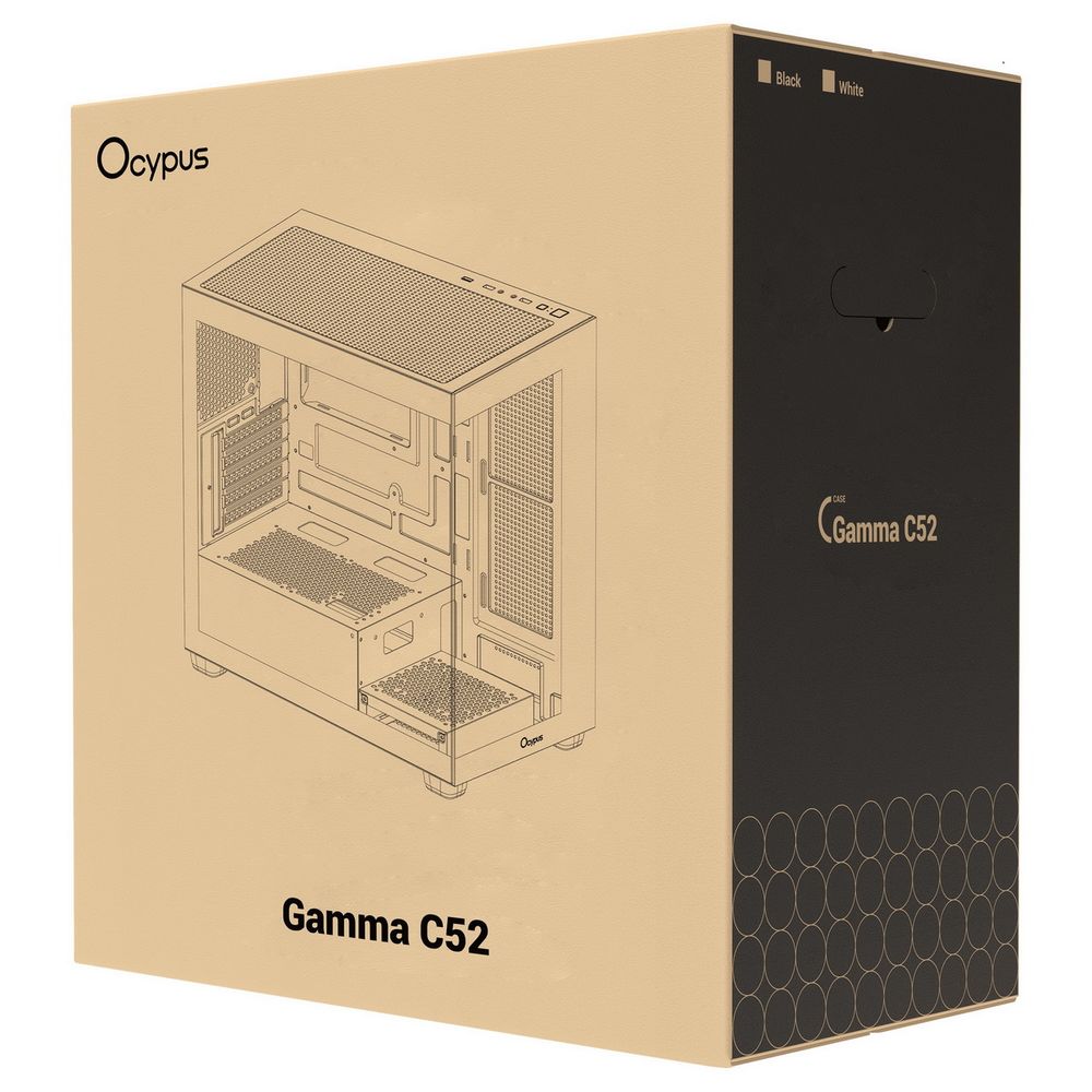 Корпус для ПК Case Ocypus Gamma C52 BK mATX / win / black / no PSU / Tempered Glass — изображение 11
