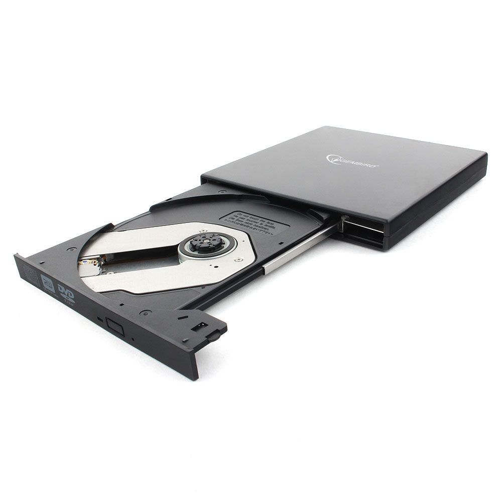 DVD±RW привод Gembird Внешний DVD-USB-02 USB 2.0 пластик, черный (099240) — изображение 3