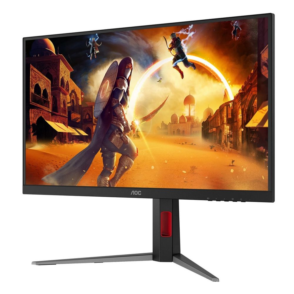 Монитор 27" AOC Q27G4S IPS, 2560x1440, 300Hz, 1ms, 450сd/m, 1500:1, HDR10 | 2xHDMI(2.1), DP(1.4) | HAS, Pivot, Swivel, InPSU, Vesa 100, Black/Red — изображение 2