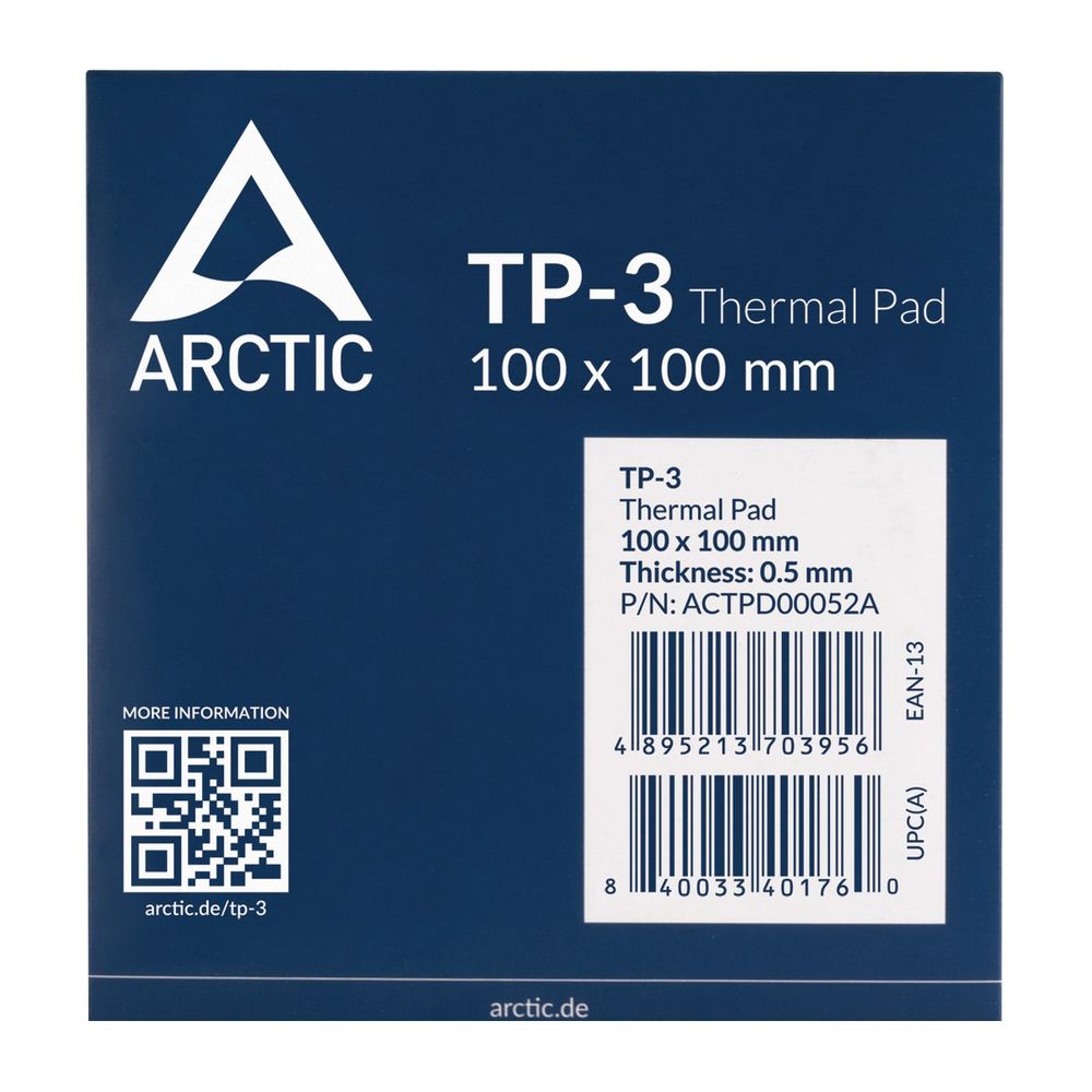 Термопрокладка Arctic Cooling Thermal pad 100x100mm, 0,5mm TP-3 (ACTPD00052A) — изображение 3