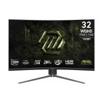 Монитор 31.5" MSI MAG 325CQPF E18 Curved  Rapid VA, 2560x1440, 180Hz, 0,5ms, 300сd/m, 3500:1, HDR | 2xHDMI(2.0b), DP(1.4a) | HAS, Swivel, ExPSU, , Vesa 100, Black