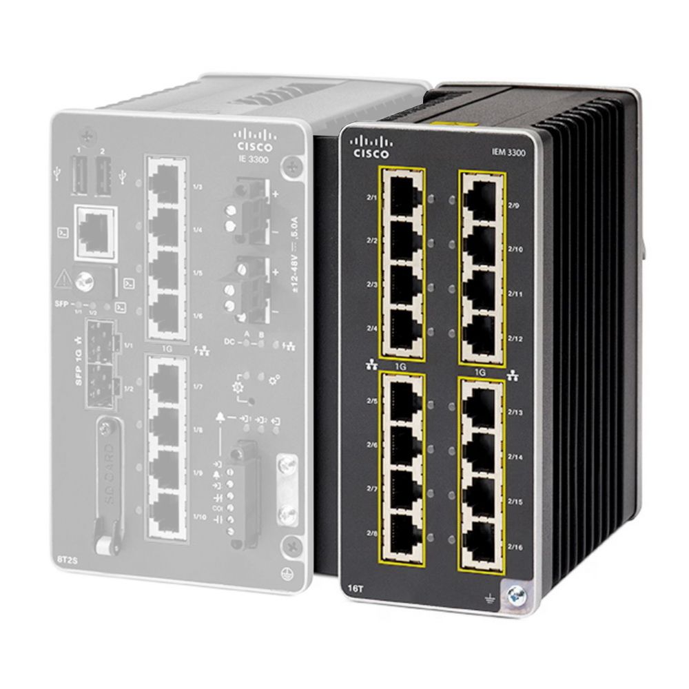 Модуль CISCO Catalyst IE3300 with 16 GE PoE/PoE+ Copper, Expansion Module, IEM-3300-16P= — изображение 2
