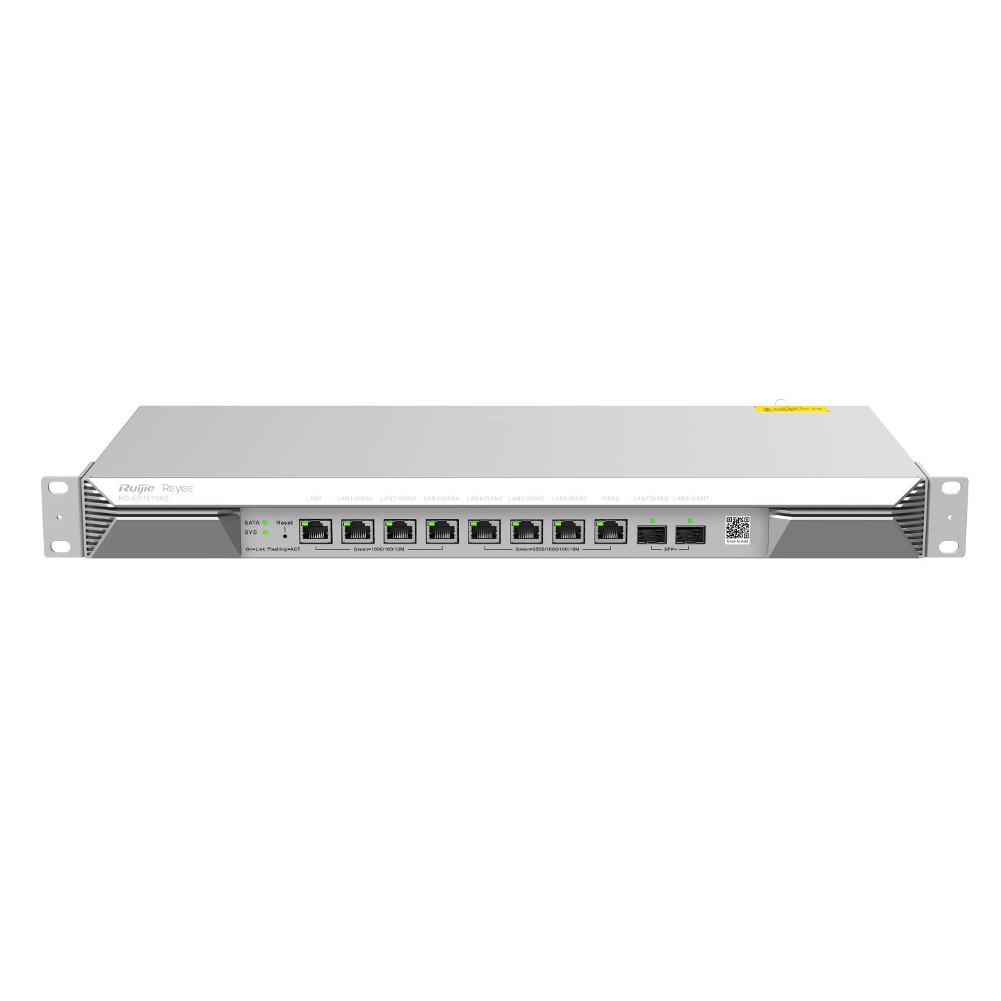 Маршрутизатор 1*WAN 2.5Гб/с, 1*LAN 1Гб/с, 3*LAN/WAN 2.5Гб/с, 3*LAN/WAN 1Гб/с, 2*1/2.5/10Гб/с SFP+, 1500 одновременных пользователей, 4Gbps