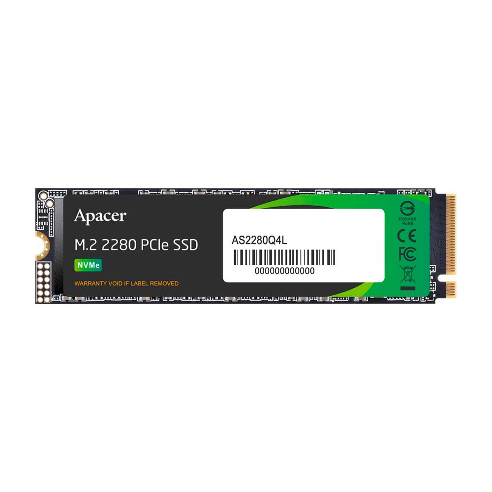 Твердотельный накопитель SSD Apacer M.2 2280 512GB AS2280Q4L Client SSD AP512GAS2280Q4L-1 3600/3000, PCIe Gen4 x4, 3D NAND