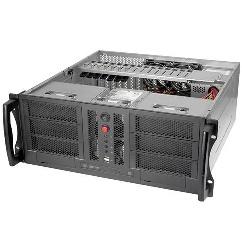 Корпус Chenbro Bad Pack RM41300H12*13729 For Tesla GPU (можно установить 4шт Tesla/Quadro), MB 12"x13", 3x5.25"+2x3.5"+4x Internal 3.5"+Slim ODD, 120mm FAN, wo PSU — изображение 4