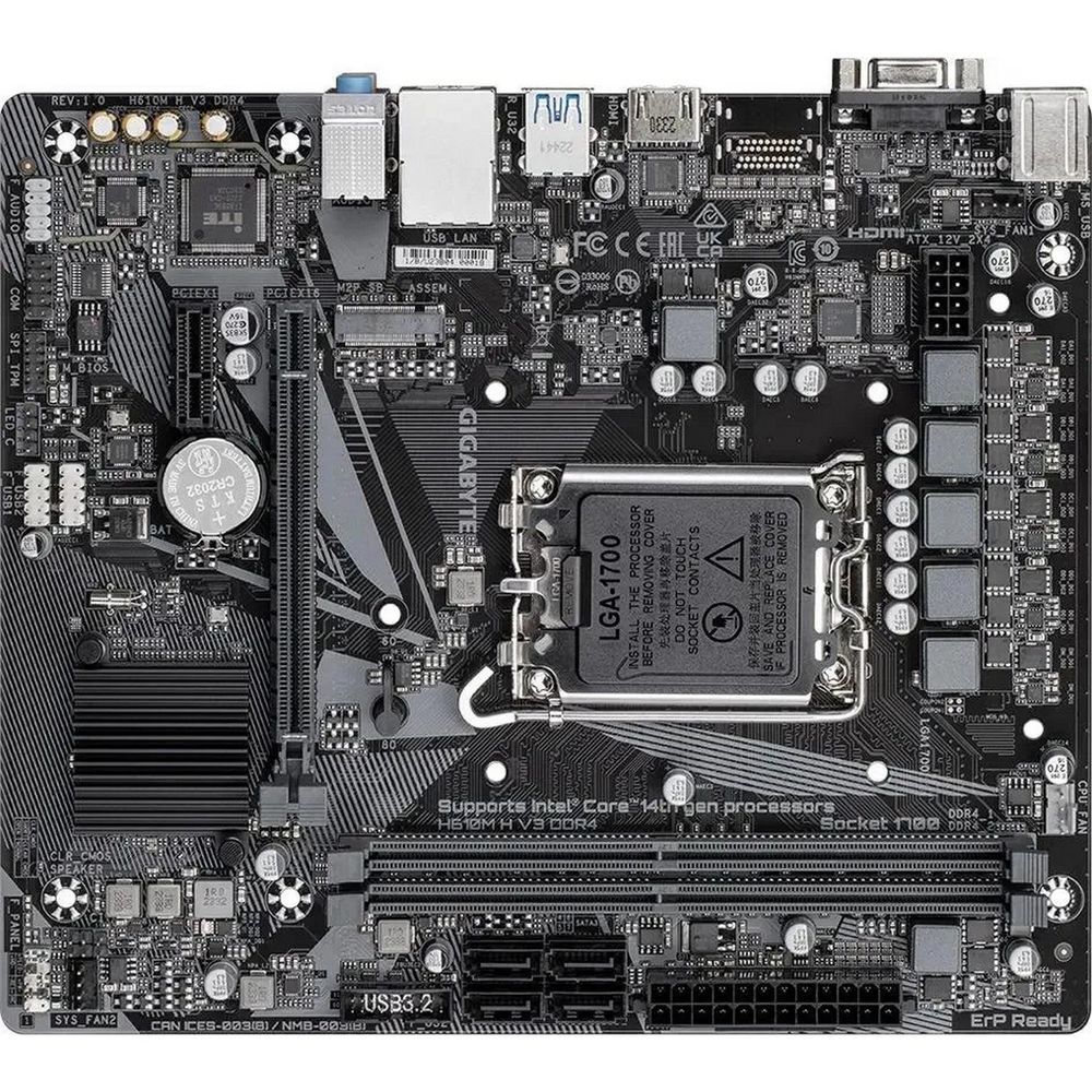 Материнская плата Gigabyte H610M H V3 DDR4, RTL — изображение 3