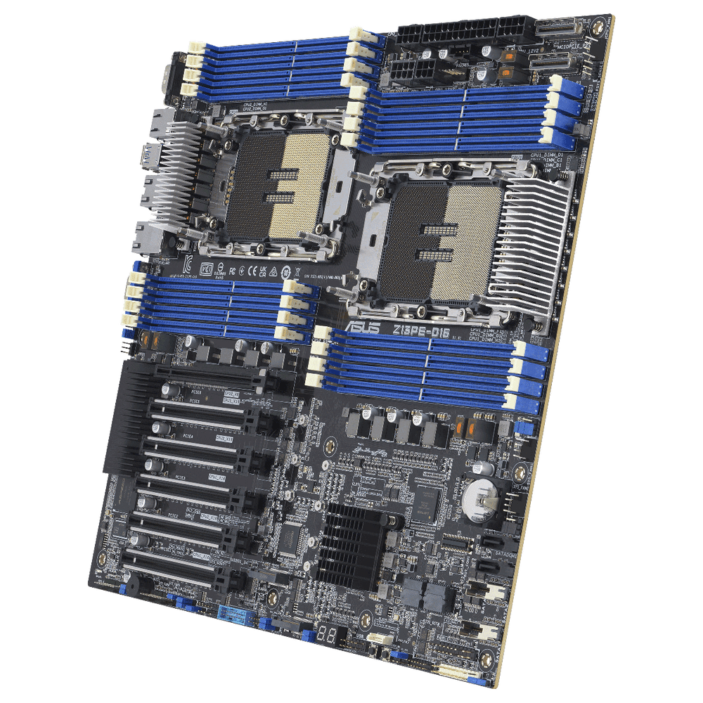 Материнская плата ASUS Z13PE-D16 LGA4677 E-ATX 16xDDR5 5xPCIEx16 PCIEx8 2xM.2 VGA 2x10GLAN — изображение 3