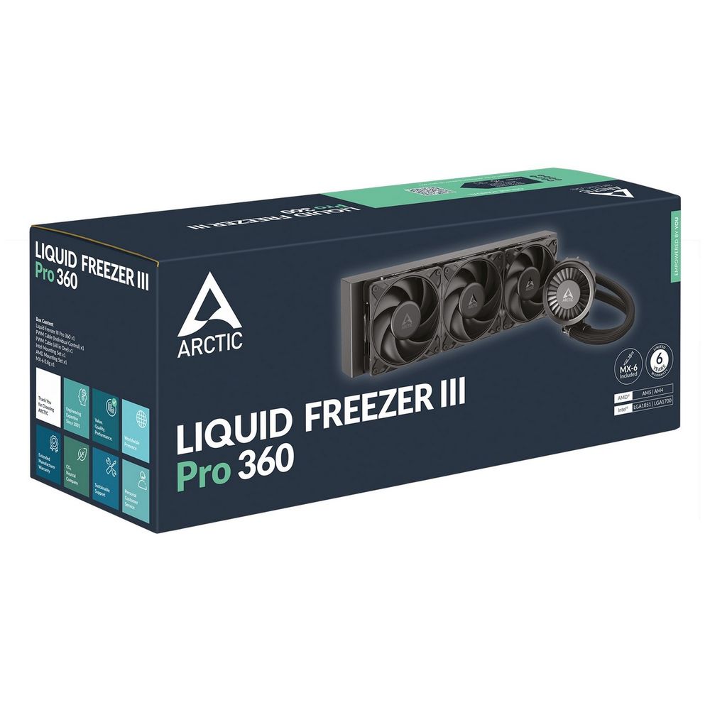 Жидкостная система охлаждения Arctic Cooling Liquid Freezer III Pro 360 Multi Compatible All-In-One CPU Water Cooler (ACFRE00180A) — изображение 9