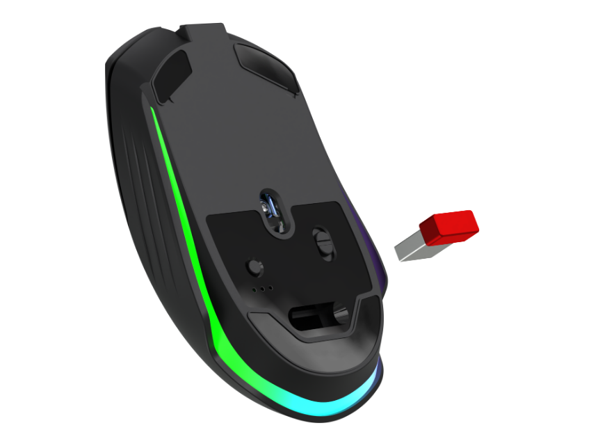 Мышь беспроводная Bluetooth/2.4G/пров игровая 7кн. 7200dpi RGB черн. Whisper GM-209 52209 DEFENDER — изображение 7