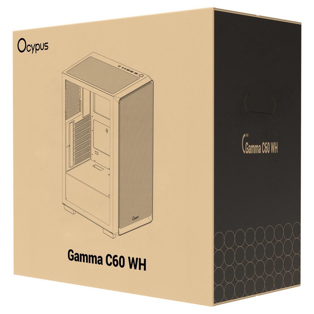 Корпус для ПК Case Ocypus Gamma C60 WH ATX / win / white / no PSU / Tempered Glass — изображение 11