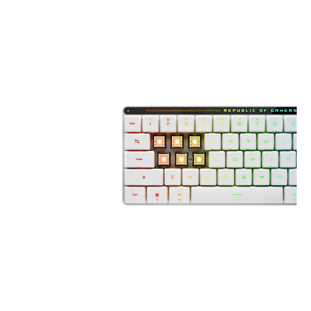 Клавиатура ASUS M603 FALCHION RX LP ROG RX Red ABS 65% USB 2.4GHz BT — изображение 13