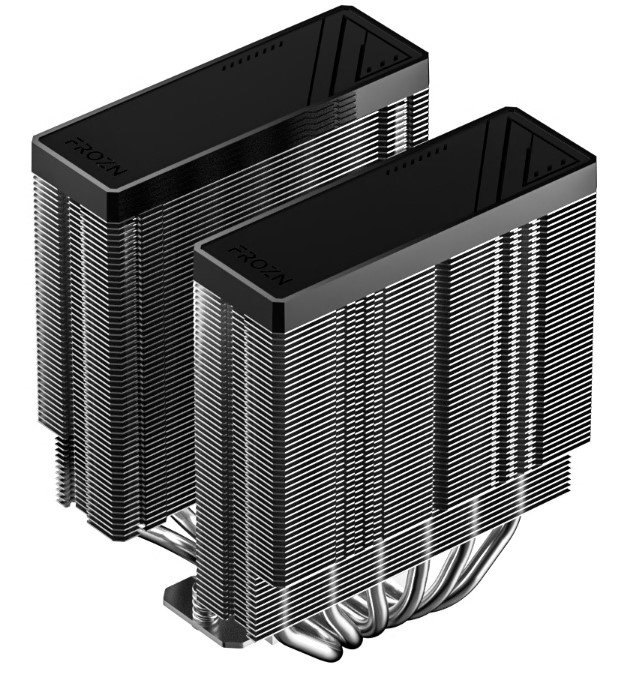 Кулер для процессора 260W S_MULTI 4pin PWM 2x12cm fan FROZN A620 PRO SE ARGB ID-COOLING — изображение 4