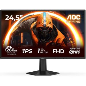 Монитор 24.5" AOC AGON 25G50Z  Fast IPS, 1920x1080, 260Hz, 0.3ms, 300сd/m, 3000:1 | 2xHDMI(2.0), DP(1.4) |  ExPSU, Vesa 100, Black