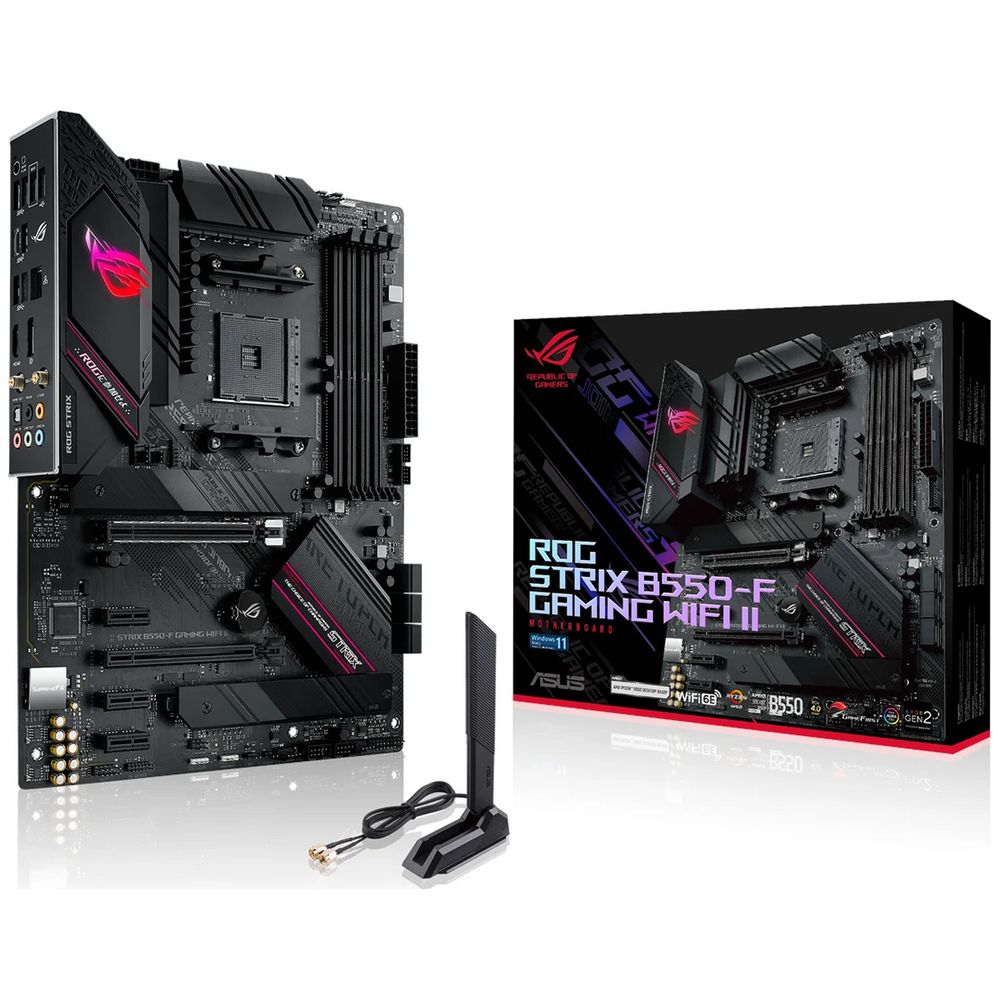 Материнская плата ASUS ROG STRIX B550-F GAMING WIFI II AM4 ATX 4xDDR4 2xPCIEx16 3xPCIEx1 2xM.2 HDMI DP 2.5GLAN WIFI 6E(453314) — изображение 3